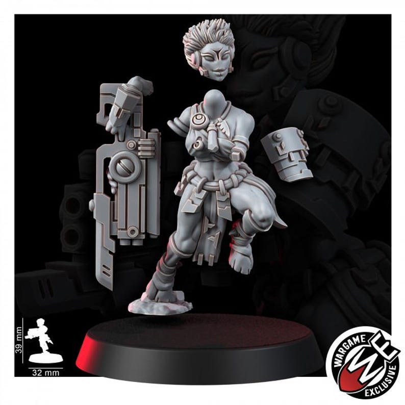 Koalitions-Angriffs-Charger | 16k Resin-Miniaturen | 28 mm/32 mm Tabletop-Wargaming | Unbemalt Bild 3