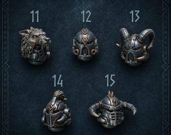 Primal Hounds - Heads #3 - 16k Resin - GreyTide Studio - Wolves / Space Warriors / Bitz / Tabletop / Wargaming / Grimdark