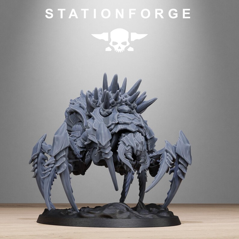 Xenarid Spider Beasts | Station Forge 16k Resin Miniatures | 28mm 32mm Tabletop Wargaming | Unpainted image 9