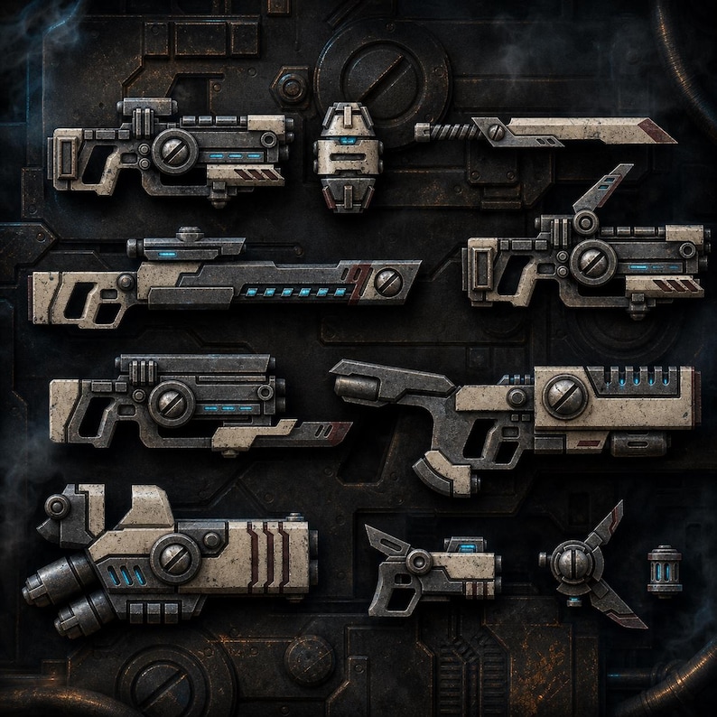 Coalition Weapons | 16k Resin Miniatures | 28mm 32mm Tabletop Wargaming | Unpainted image 1