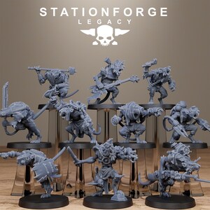 Rotfang Infantry | Station Forge 16k Resin Miniatures | 28mm 32mm Tabletop Wargaming | Unpainted image 2