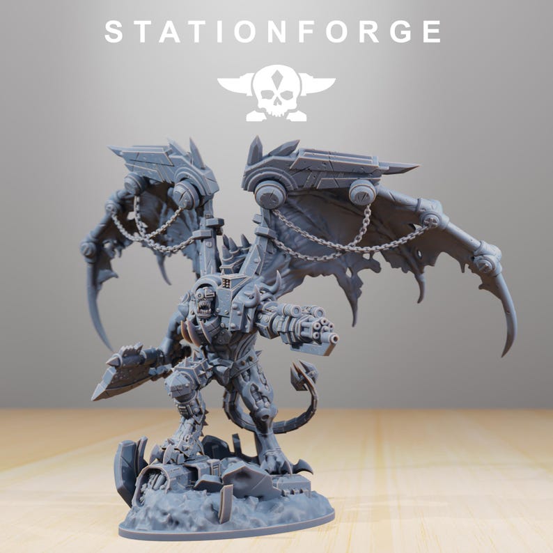 Orks Orkaz Thazaron | Station Forge 16k Resin Miniatures | 28mm 32mm Tabletop Wargaming | Unpainted image 6