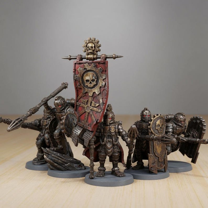 Scavenger Legio | Station Forge 16k Resin Miniatures | 28mm 32mm Tabletop Wargaming | Unpainted image 1