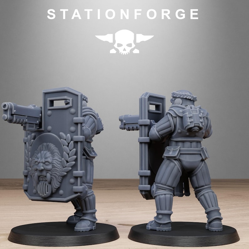 Naves espaciales Grimcorp / Station Forge 16k Miniaturas de resina / 28 mm 32 mm Juegos de guerra de mesa / Sin pintar imagen 10