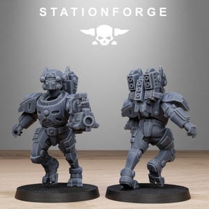 Miniaturas de resina Tarion con blindaje pesado / Station Forge 16k / 28 mm 32 mm para juegos de mesa / sin pintar imagen 6