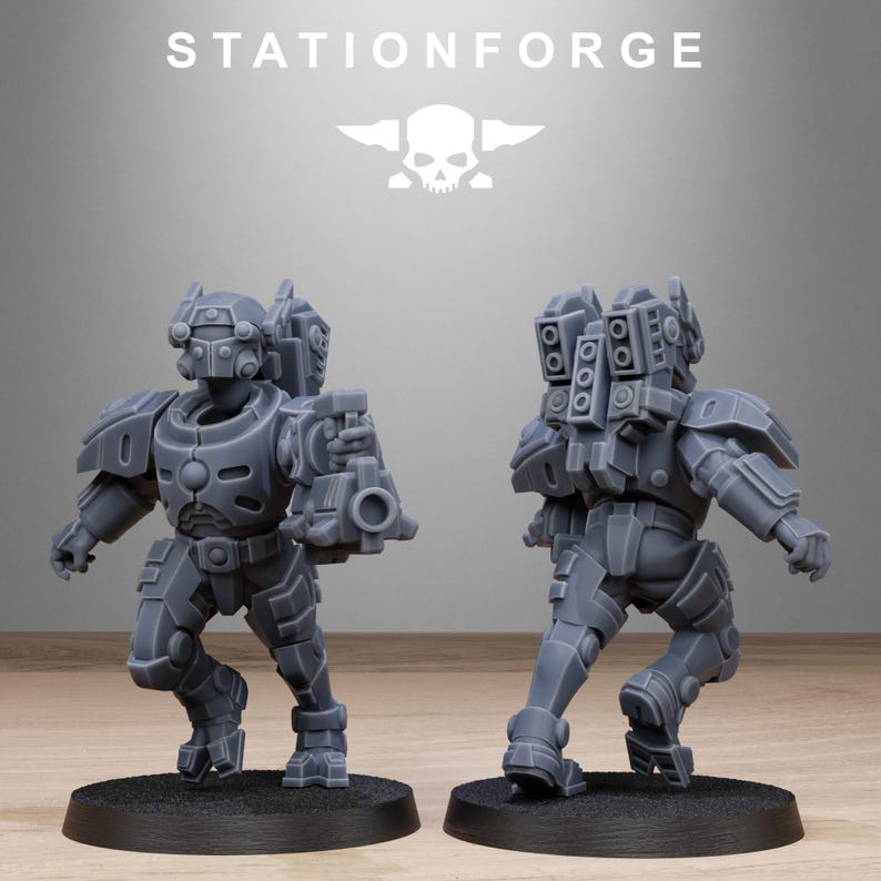 Miniaturas de resina Tarion con blindaje pesado / Station Forge 16k / 28 mm 32 mm para juegos de mesa / sin pintar imagen 6