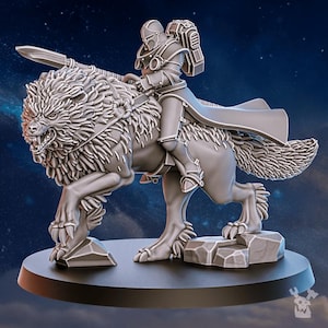 Stormpride Wolf Riders | 16k Resin Miniatures | 28mm 32mm Tabletop Wargaming | Unpainted image 3