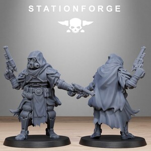 Miniaturas de magos de Scavenger Tech / Station Forge 16K Resin Wargaming (escala 28 mm/32 mm) imagen 4