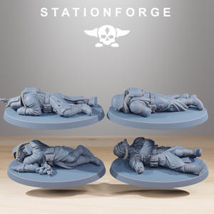 Grimguard The Fallen / Station Forge 16k Miniaturas de resina / 28 mm 32 mm Juegos de guerra de mesa / Sin pintar imagen 6