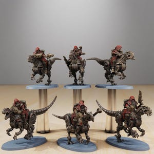 Scavenger Riders | Station Forge 16k Resin Miniatures | 28mm 32mm Tabletop Wargaming | Unpainted image 1