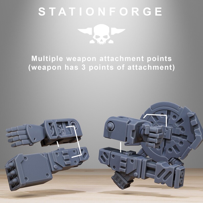 Tarion Elder Mech Mk1 Builder Kit | Station Forge 16K Resin Miniature (28mm/32mm) image 4