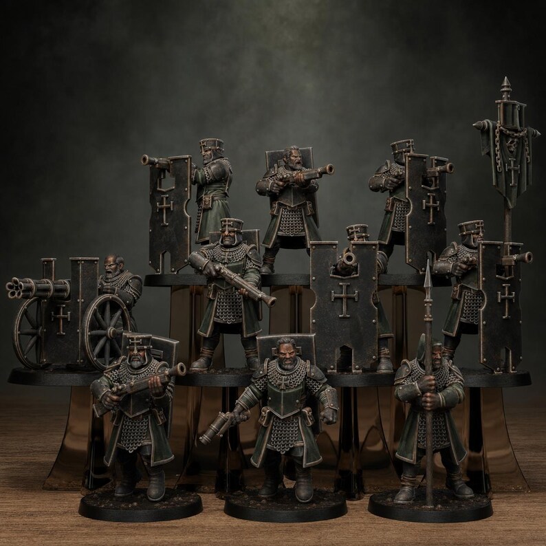 Legacy Thorncrest Blasmen | Station Forge 16k Resin Miniatures | 28mm 32mm Tabletop Wargaming | Unpainted image 1