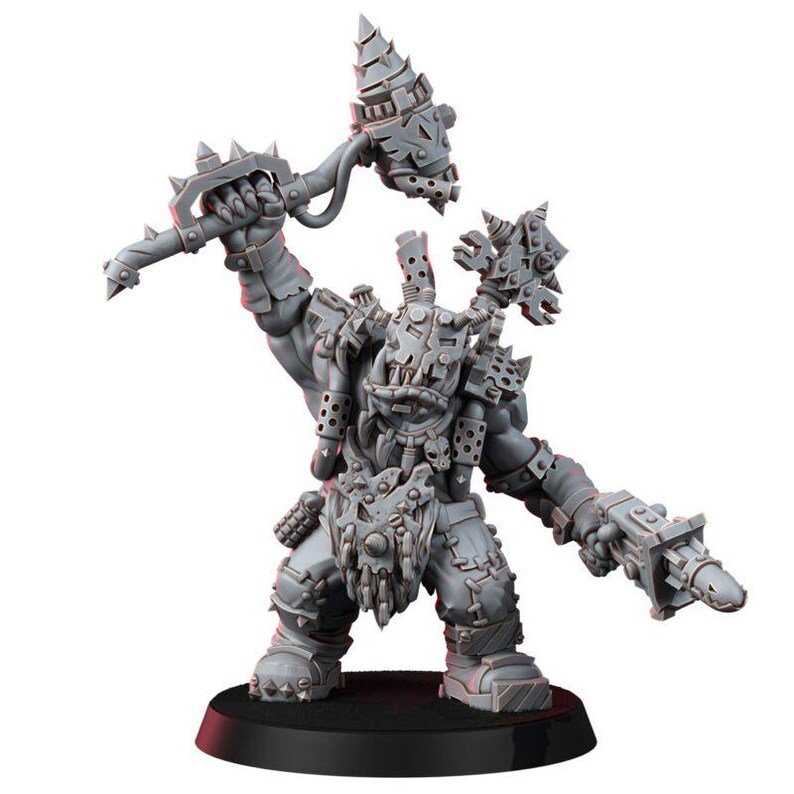 Ork Diel Krakkas / Miniaturas de resina 16k / 28 mm 32 mm Juegos de guerra de mesa / Sin pintar imagen 5