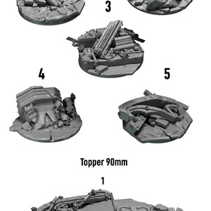 Seigneurs Cramoisis - Réacteurs dorsaux Toppers 32 mm et 90 mm - Résine 16k - GreyTide Studio - Sang / Pièces détachées / Jeux de plateau / Jeux de guerre / Grimdark image 2