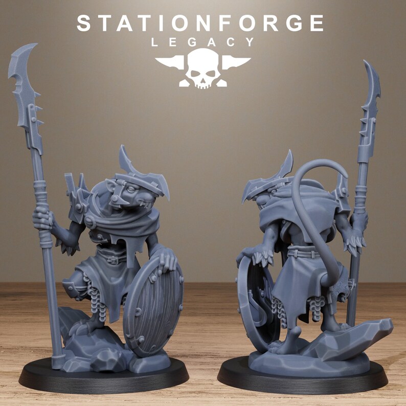 Legacy Rotfang Melee Infantry | Station Forge 16k Resin Miniatures | 28mm 32mm Tabletop Wargaming | Unpainted image 4