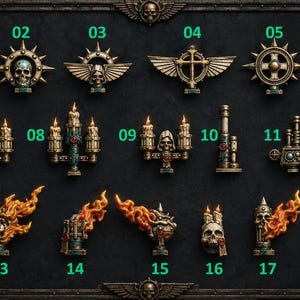 Ewige Pilger – Rucksackzubehör – 16k Resin – GreyTide Studio – Heilige Krieger / Einzelteile / Tabletop / Wargaming / Düstere Dunkelheit Bild 1