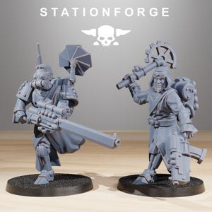 Scavenger Infantry Builder Kit | Station Forge 16k Resin Miniatures | 28mm 32mm Tabletop Wargaming | Unpainted image 5