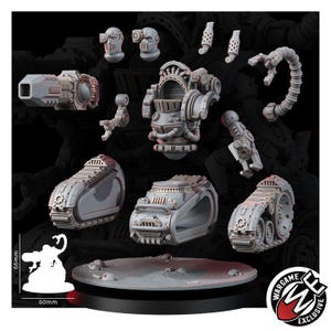 Mechanist Crawl Breakers | 16k Resin Miniatures | 28 mm 32 mm Tabletop Wargaming | Ongeverfd afbeelding 5