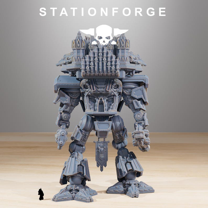 Scavengers Trident | Station Forge 16k Resin Miniatures | 28 mm 32 mm Tabletop Wargaming | Ongeverfd afbeelding 5
