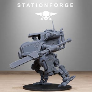 Freeguard Walker | Station Forge 16k Resin-Miniaturen | 28 mm/32 mm Tabletop-Wargaming | Unbemalt Bild 6