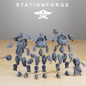 Scavenger Droitex MK2 | Station Forge 16k Resin Miniatures | 28mm 32mm Tabletop Wargaming | Unpainted image 6