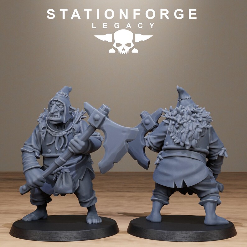 Legacy Chaosvale Hobgoblins | Station Forge 16k Resin Miniatures | 28mm 32mm Tabletop Wargaming | Unpainted image 4