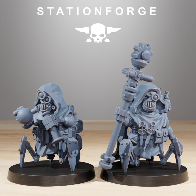 Scavenger Salvagers | Station Forge 16k Resin Miniatyrer | 28 mm 32 mm Bordsskiva Krigsspel | Omålad bild 4