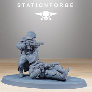 Grimguard Casualties | Station Forge 16k Resin Miniatures | 28mm 32mm Tabletop Wargaming | Unpainted image 5