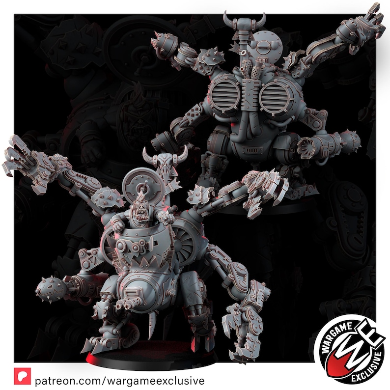Dreadnought a Jato Ork | Miniaturas de Resina 16k | 28 mm 32 mm para Jogos de Mesa | Sem Pintura imagem 6