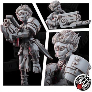 Koalitions-Angriffs-Charger | 16k Resin-Miniaturen | 28 mm/32 mm Tabletop-Wargaming | Unbemalt Bild 4