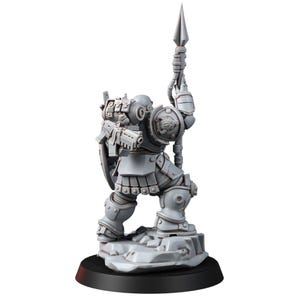 Space Knights Polemarchos | 16k Resin Miniatures | 28mm 32mm Tabletop Wargaming | Unpainted image 6