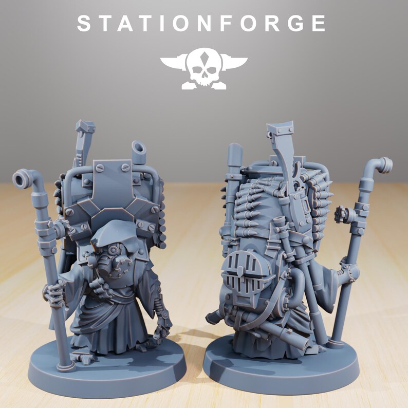 Chatarreros / Miniaturas de resina Station Forge 16k / 28 mm 32 mm Juegos de guerra de mesa / Sin pintar imagen 5