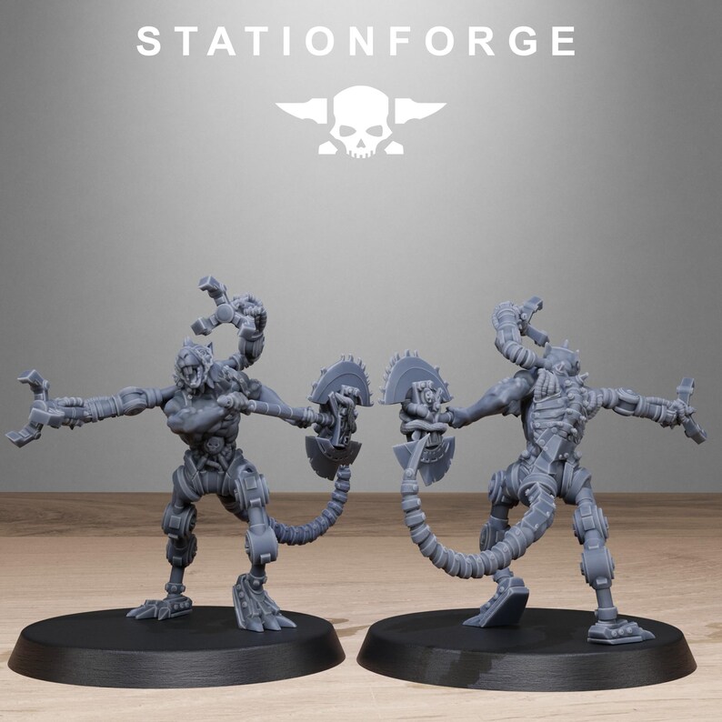 Raticus Technoclaw | Station Forge 16k Resin Miniatures | 28mm 32mm Tabletop Wargaming | Unpainted image 5