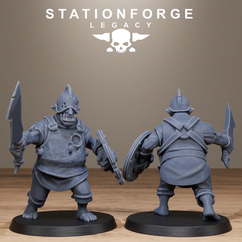 Legacy Chaosvale Hobgoblins | Station Forge 16k Resin Miniatures | 28mm 32mm Tabletop Wargaming | Unpainted image 8