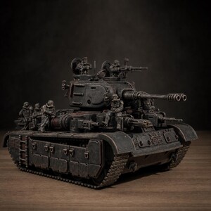 Grimguard Heavy Battle Tank | Station Forge 16k Resin Miniatures | 28mm 32mm Tabletop Wargaming | Unpainted image 1