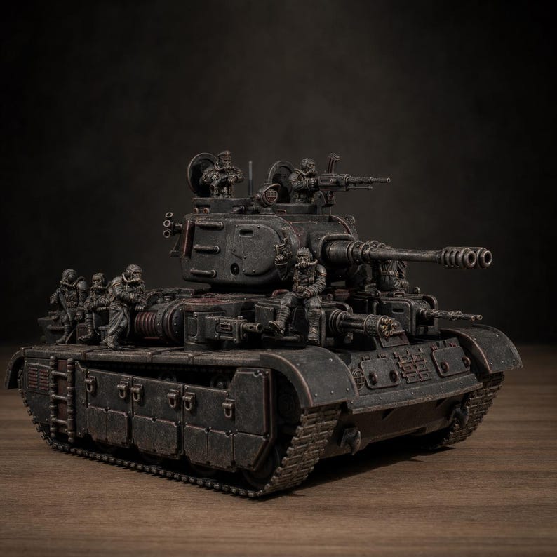 Grimguard Heavy Battle Tank | Station Forge 16k Resin Miniatures | 28mm 32mm Tabletop Wargaming | Unpainted image 1