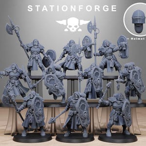 Vodalites Purifiers | Station Forge 16k Resin Miniatures | 28mm 32mm Tabletop Wargaming | Unpainted image 2