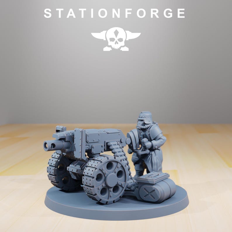 Grimguard Decimators | Miniaturas de resina Station Forge 16k | Jogos de mesa de 28 mm e 32 mm | Sem pintura imagem 5