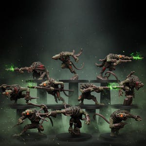 Legacy Rotfang Assassins | Station Forge 16k Resin Miniatures | 28mm 32mm Tabletop Wargaming | Unpainted image 1