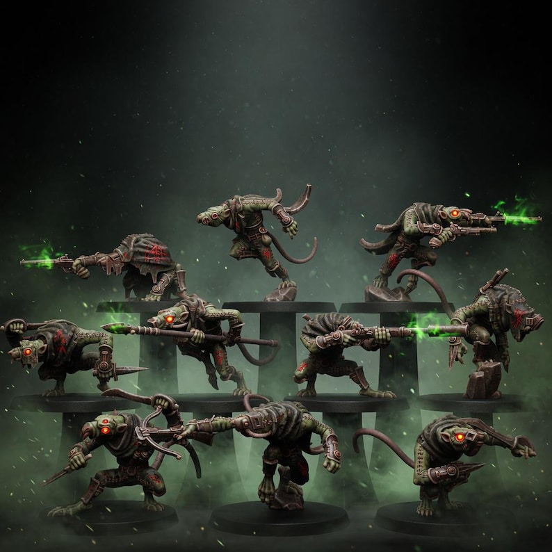 Legacy Rotfang Assassins | Station Forge 16k Resin Miniatures | 28mm 32mm Tabletop Wargaming | Unpainted image 1