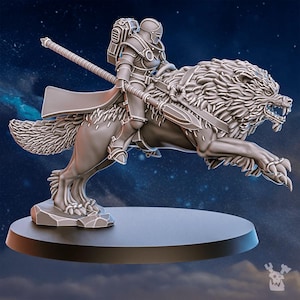 Stormpride Wolf Riders | 16k Resin Miniatures | 28mm 32mm Tabletop Wargaming | Unpainted image 4