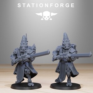 Scavenger Hooded Cultists | Station Forge 16k Resin Miniatures | 28mm 32mm Tabletop Wargaming | Unpainted image 7