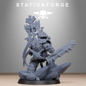 Orkos Orkaz Boo Basher / Station Forge 16k Miniaturas de resina / 28 mm 32 mm Juegos de guerra de mesa / Sin pintar imagen 7