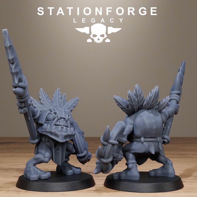 Legacy Bobkin Gobs | Station Forge 16k Resin Miniatures | 28mm 32mm Tabletop Wargaming | Unpainted image 10