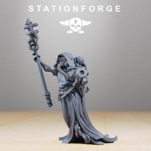 Scavenger Electro Lights | Station Forge 16k Resin Miniatures | 28mm 32mm Tabletop Wargaming | Unpainted image 4