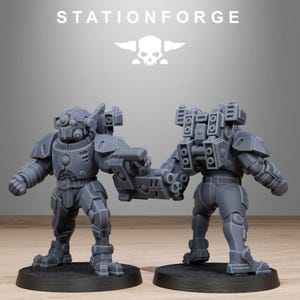 Miniaturas de resina Tarion con blindaje pesado / Station Forge 16k / 28 mm 32 mm para juegos de mesa / sin pintar imagen 9