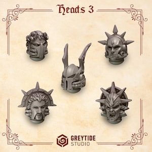 Crimson Lords - Teste #3 - Resina 16k - GreyTide Studio - Sangue / Guerrieri spaziali / Bitz / Giochi da tavolo / Wargaming / Grimdark immagine 2