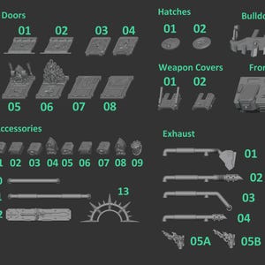 Eternal Pilgrims - Space rhinoceros vehicle accessories - GreyTide Studio - Holy Warriors / Bitz / Wargaming / Grimdark image 2