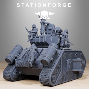 Grimguard Battle Tank 2 | Station Forge 16k Resin Miniatures | 28mm 32mm Tabletop Wargaming | Unpainted image 4