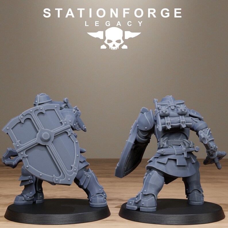 Legacy Solaris Smitebreakers | Station Forge 16k Resin Miniatures | 28mm 32mm Tabletop Wargaming | Unpainted image 5